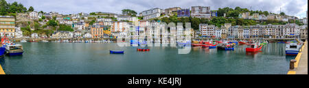 Le port de pêche, Luarca, Asturias, Espagne Banque D'Images