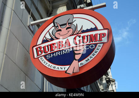 Bubba Gump Shrimp Co restaurant à Coventry Street, London, UK. Banque D'Images