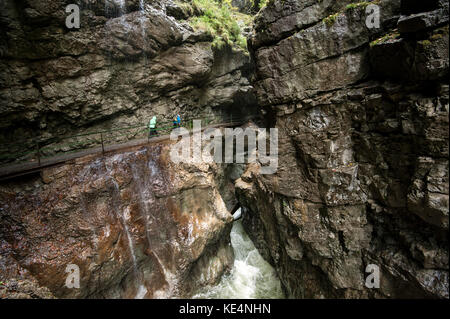 Gorge de Breitach à Kleinwalsertal (vallée de Little Walser)/Vorarlberg. Banque D'Images