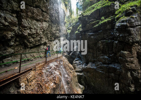 Gorge de Breitach à Kleinwalsertal (vallée de Little Walser)/Vorarlberg. Banque D'Images