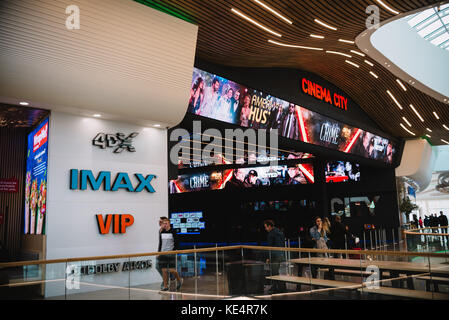 Wroclaw, Pologne, le 18 octobre 2017 : premier cinéma IMAX dans wroclaw, wroclavia shopping centre Banque D'Images