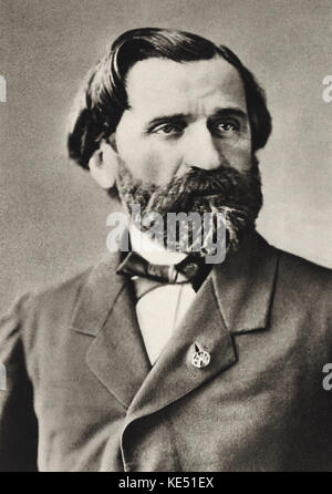 Giuseppe Verdi - portrait du compositeur italien au moment de son opéra 'Trovatore' (Le Troubadour). Compositeur italien, 9 ou 10 octobre 1813 - 27 janvier 1901. Banque D'Images