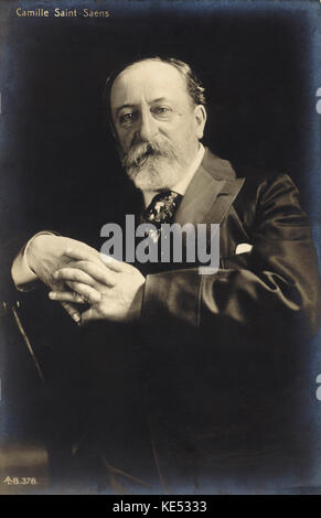 Camille Saint-Saens - compositeur français CSS : 9 octobre 1835 - 16 décembre 1921. Banque D'Images