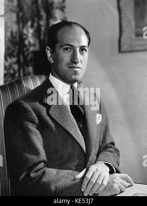 George Gershwin - portrait compositeur et pianiste, 26 septembre 1898 - 11 juillet 1937 Banque D'Images