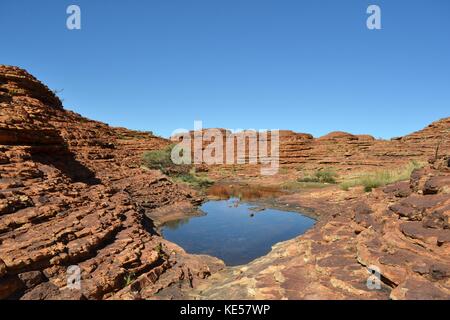 Randonnées dans la région de Kings Canyon, environ 2 heures en voiture d'Uluru. pic a été prise en novembre 2016. Banque D'Images