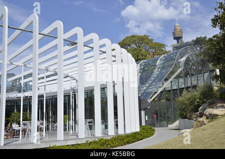 Le calice living art gallery dans le Sydney botanic gardens Banque D'Images