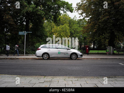 Enterprise club de voiture garée en attente pour les clients de Southampton. Un régime dans lequel les membres peuvent louer la voiture à l'heure que lorsque nécessaire. Banque D'Images