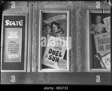 28711 State Theatre Duel au soleil avec Jennifer Jones Gregory Peck et Joseph Cotten Banque D'Images