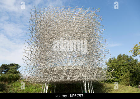 La ruche, l'expérience sensorielle à Kew Royal Botanical Gardens, Londres, conçu par Wolfgang buttress propice, uk pavilion at Expo Milan 2015. Banque D'Images