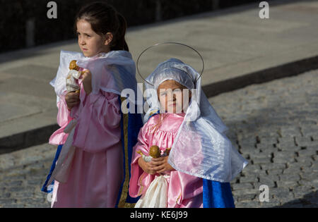 Abadia, amares, Portugal - 15 août 2017 : Procession religieuse traditionnelle de Senhora da abadia à amares, Portugal Banque D'Images