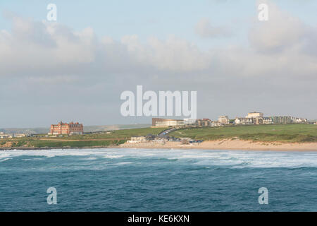 La plage de Fistral, Newquay, Cornwall, UK Banque D'Images