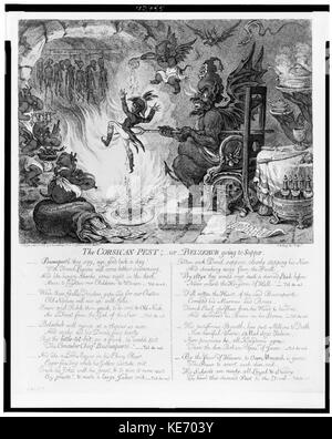 La lutte Corse ; ou de Belzebub cène RCAC95501624 Banque D'Images