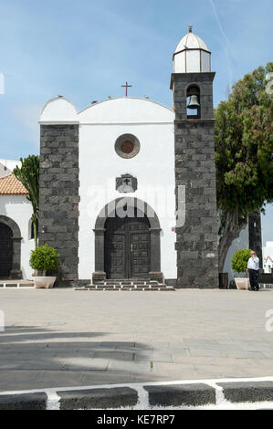 L'église paroissiale Saint Martin de San Bartolomé, Province de Las Palmas, Lanzarote, îles Canaries, Espagne Banque D'Images