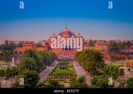 Jaipur, Inde - le 19 septembre 2017 : temple akshardham de New Delhi, en Inde. akshardham swaminarayan akshardham ou complexe est un hindou mandir et spirituel-campus culturel en Inde Banque D'Images