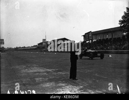 Finition de la Grand Prix d'Italie 1931 Banque D'Images