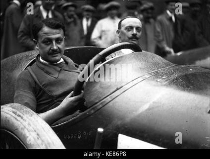 Jack Balances à l'Grand Prix de France 1914 (5) Banque D'Images