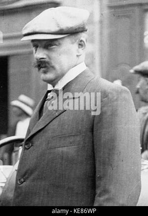 Robert Peugeot au Grand Prix de France 1914 (portrait) Banque D'Images