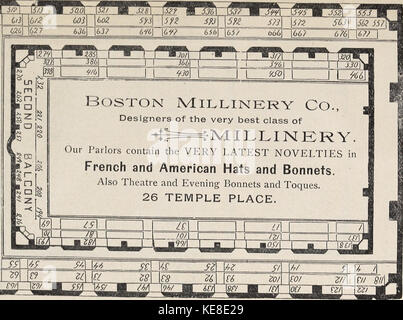 Le livre bleu Boston Boston Brookline, contenant, Cambridge, Chestnut Hill et Milton (1898) (14595239490) Banque D'Images