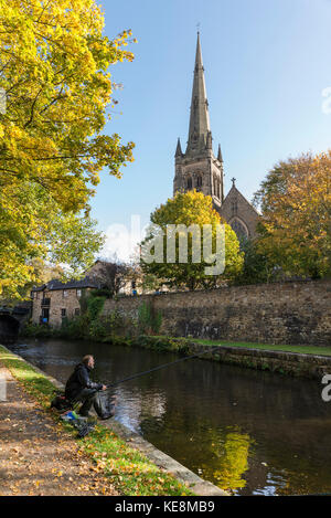 Points de vue le long du Canal de Lancaster dans le centre de Lancaster Banque D'Images