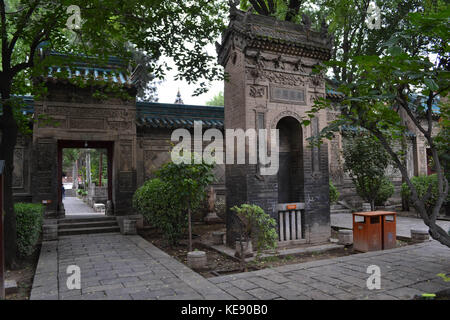 Le point de vue autour de la grande mosquée de Xi'an, considéré comme l'un de l'endroit le plus important pour les musulmans chinois en Chine. pic a été prise en septembre 2017 trans. Banque D'Images