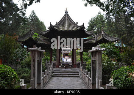 Le point de vue autour de la grande mosquée de Xi'an, considéré comme l'un de l'endroit le plus important pour les musulmans chinois en Chine. pic a été prise en septembre 2017 trans. Banque D'Images