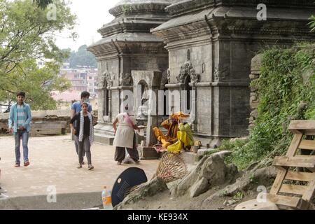 Repetto Noémie / Le pictorium - Népal - Katmandou. temple de Pashupatinath. patrimoine mondial depuis 1979. - 20/09/2017 - Népal Katmandou / kathmandu / - Banque D'Images