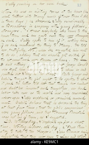 Thomas Butler Gunn Diaries Volume 18, page 20, Octobre 22, 1861 Banque D'Images