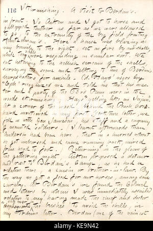 Thomas Butler Gunn Diaries Volume 19, page 131, Avril 11, 1862 Banque D'Images