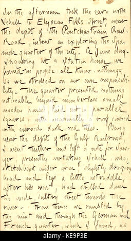 Thomas Butler Gunn Diaries Volume 22, page 93, 4 mars 1863 Banque D'Images
