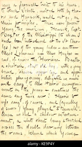 Thomas Butler Gunn Diaries Volume 22, page 124, Mars 10, 1863 Banque D'Images