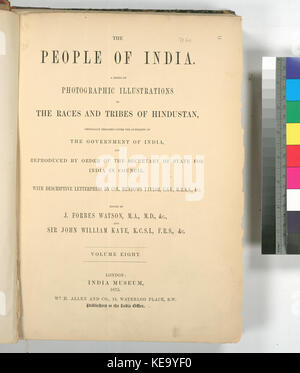 Le peuple de l'Inde une série d'illustrations photographiques, avec la typographie descriptif ... (Page de titre, C. 8) (NYPL b13409080 1125655) Banque D'Images