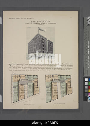 L'angle sud-est, Stockton St Nicholas Avenue et la 165e Rue ; Plan d'étage ; plan d'étages supérieurs (NYPL b12647274 465537) Banque D'Images