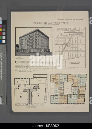 L'Nairn et Brodie, 125 et 127 rue de Manhattan ; schéma de localisation ; Plan d'étage ; plan d'étages supérieurs (NYPL b12647274 465692) Banque D'Images