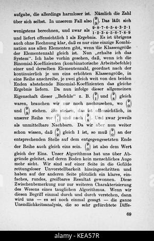 'Vom Einmaleins zum Integral' se traduit par 'de la table de multiplication à l'intégrale' et se réfère probablement à un texte éducatif ou un livre. L'accent est mis sur la progression de l'arithmétique de base (multiplication) à des concepts mathématiques plus avancés tels que les intégrales. Banque D'Images