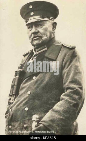 Reichspraesident Paul von Hindenburg Banque D'Images