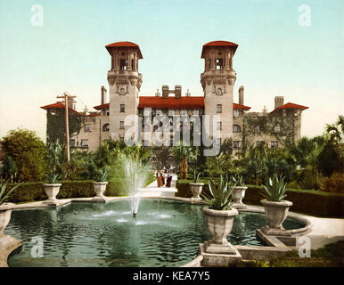 L'Alcazar, Saint Augustine, Floride, 1902 Banque D'Images