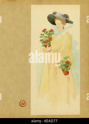 Un numéro de 'The Potter's Wheel' de mai 1905, volume 1, numéro 7. Cette publication se concentre sur l'art de la poterie et de la céramique, présentant des articles, des conseils et des techniques liés à l'artisanat de la poterie. Banque D'Images