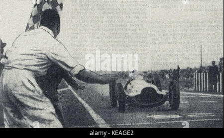 Manfred von Brauchitsch vainqueur du Grand Prix de l'ACF 1938 Banque D'Images