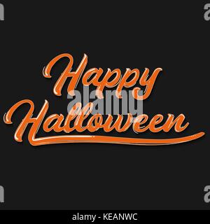 Happy Halloween graffiti typographie. vector illustration. Illustration de Vecteur