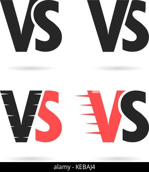 Ensemble de signes différents par rapport à Illustration de Vecteur