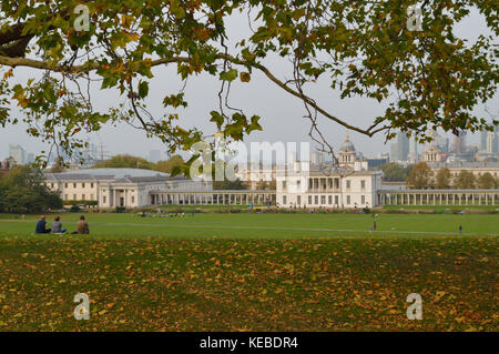 Vues d'automne du parc royal de Greenwich à Londres, Angleterre Banque D'Images