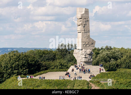 Mémorial de Westerplatte à Gdansk, Pologne Banque D'Images