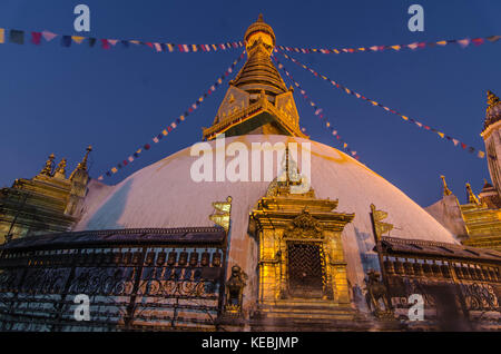 Swayambhunath, Katmandou, Népal Banque D'Images