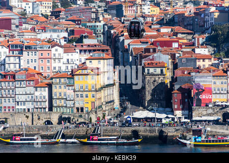 Teleférico de Gaia, téléphérique à Porto, Portugal Banque D'Images