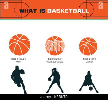 Basket-ball vector set infographies Illustration de Vecteur