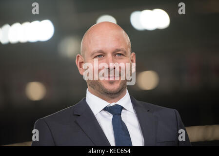 Sinsheim, Deutschland. 19 octobre 2017. Sinsheim, GER - 19 octobre, Rhein-Neckar-Arena . Alexander Rosen de Hoffenheim lors du match entre TSG Hoffenheim et Istanbul Basaksehir FK au 3. Journée de match dans le Groupe C de la Ligue Europe. ( Credit : Ulrich Roth/Alamy Live News Banque D'Images