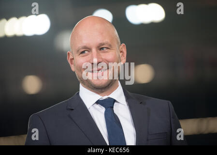 Sinsheim, Deutschland. 19 octobre 2017. Sinsheim, GER - 19 octobre, Rhein-Neckar-Arena . Alexander Rosen de Hoffenheim lors du match entre TSG Hoffenheim et Istanbul Basaksehir FK au 3. Journée de match dans le Groupe C de la Ligue Europe. ( Credit : Ulrich Roth/Alamy Live News Banque D'Images