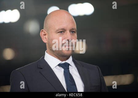 Sinsheim, Deutschland. 19 octobre 2017. Sinsheim, GER - 19 octobre, Rhein-Neckar-Arena . Alexander Rosen de Hoffenheim lors du match entre TSG Hoffenheim et Istanbul Basaksehir FK au 3. Journée de match dans le Groupe C de la Ligue Europe. ( Credit : Ulrich Roth/Alamy Live News Banque D'Images