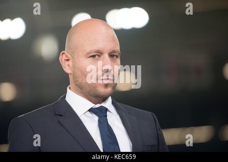 Sinsheim, Deutschland. 19 octobre 2017. Sinsheim, GER - 19 octobre, Rhein-Neckar-Arena . Alexander Rosen de Hoffenheim lors du match entre TSG Hoffenheim et Istanbul Basaksehir FK au 3. Journée de match dans le Groupe C de la Ligue Europe. ( Credit : Ulrich Roth/Alamy Live News Banque D'Images