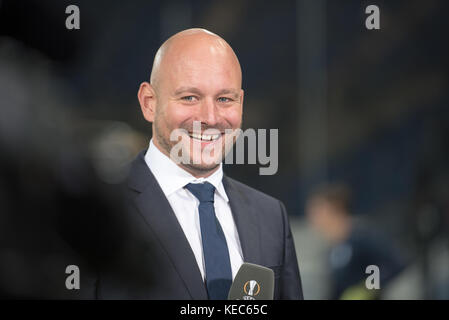 Sinsheim, Deutschland. 19 octobre 2017. Sinsheim, GER - 19 octobre, Rhein-Neckar-Arena . Alexander Rosen de Hoffenheim lors du match entre TSG Hoffenheim et Istanbul Basaksehir FK au 3. Journée de match dans le Groupe C de la Ligue Europe. ( Credit : Ulrich Roth/Alamy Live News Banque D'Images